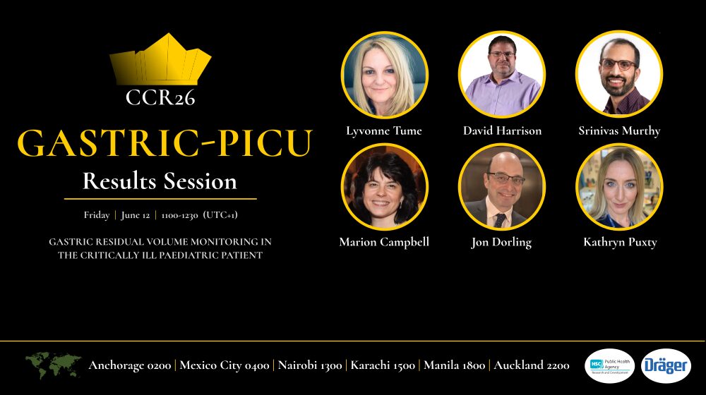 GASTRIC-PICU Trial Session Flyer
