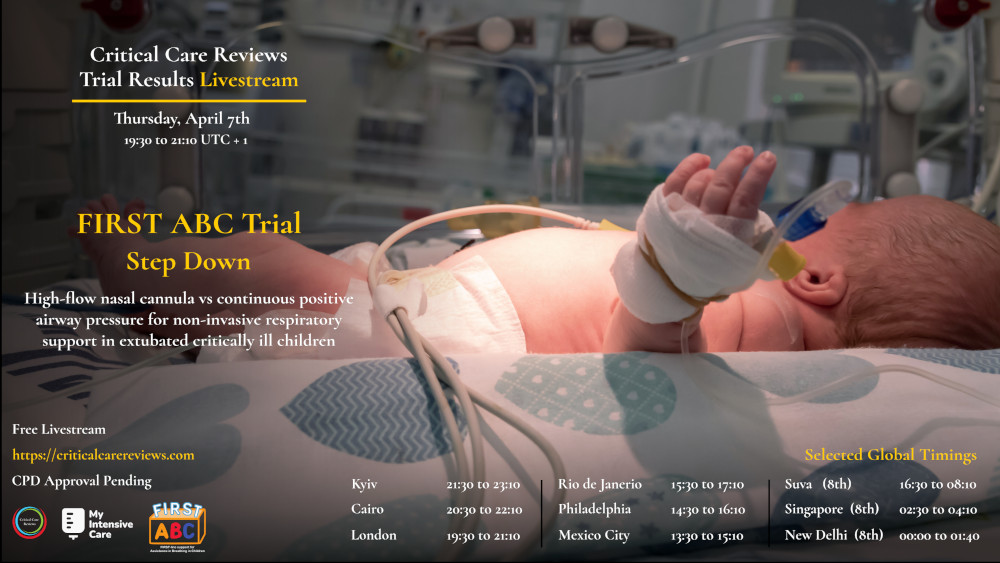 FIRST ABC Trial Result Livestream Flyer