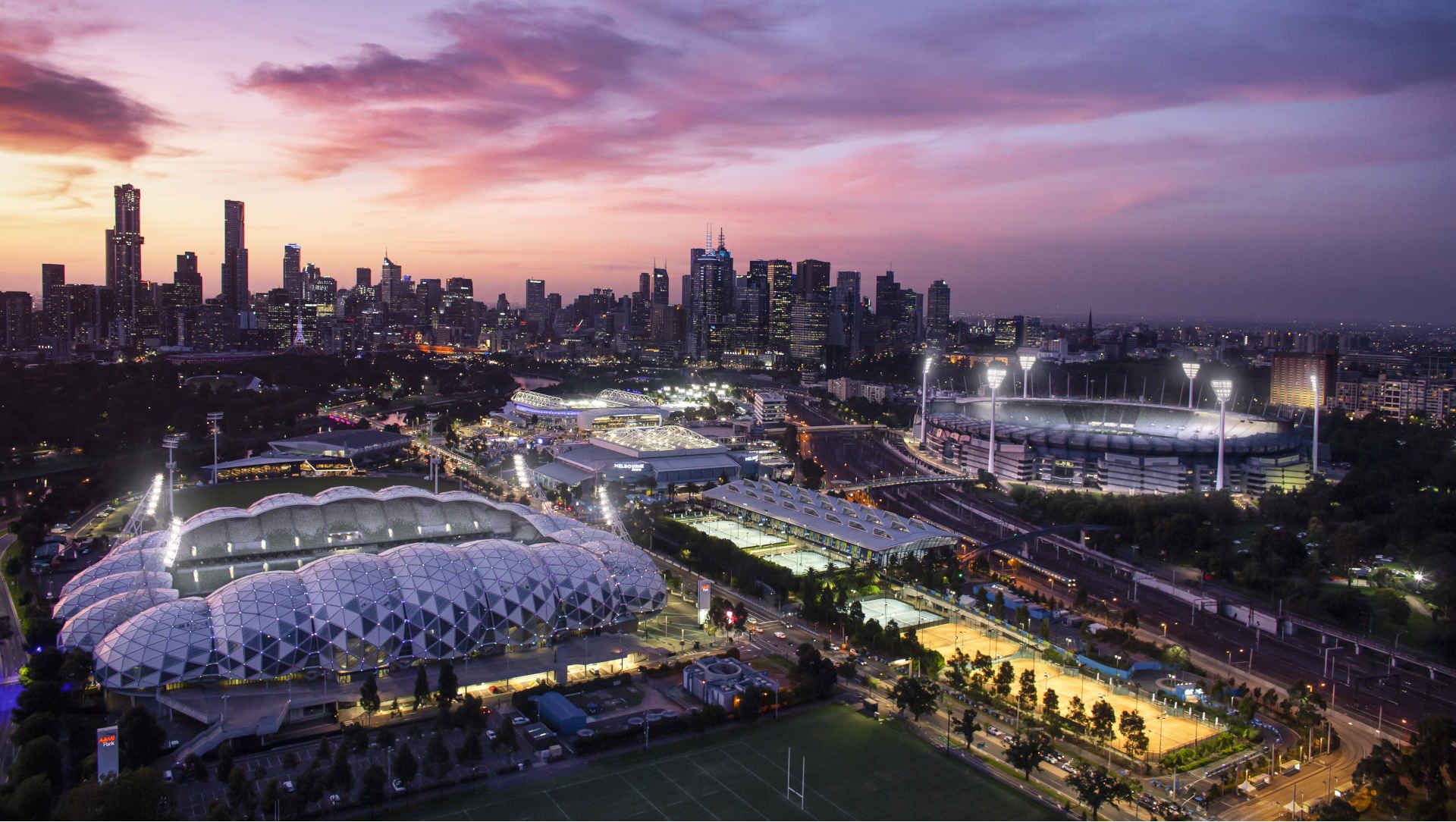 Melbourne Skyline at Night